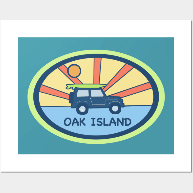 Oak Island Beach Days Wall Art by Trent Tides